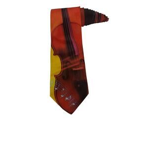 Ralph Marlin Violin Goodell Music 1994 Vintage Novelty Necktie